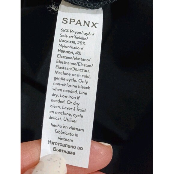 SPANX Black Wide Leg Jumpsuit - Picture 10 of 11